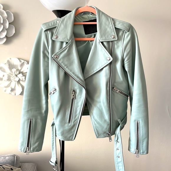 All Saints Balfern Biker leather jacket - Picture 3 of 10